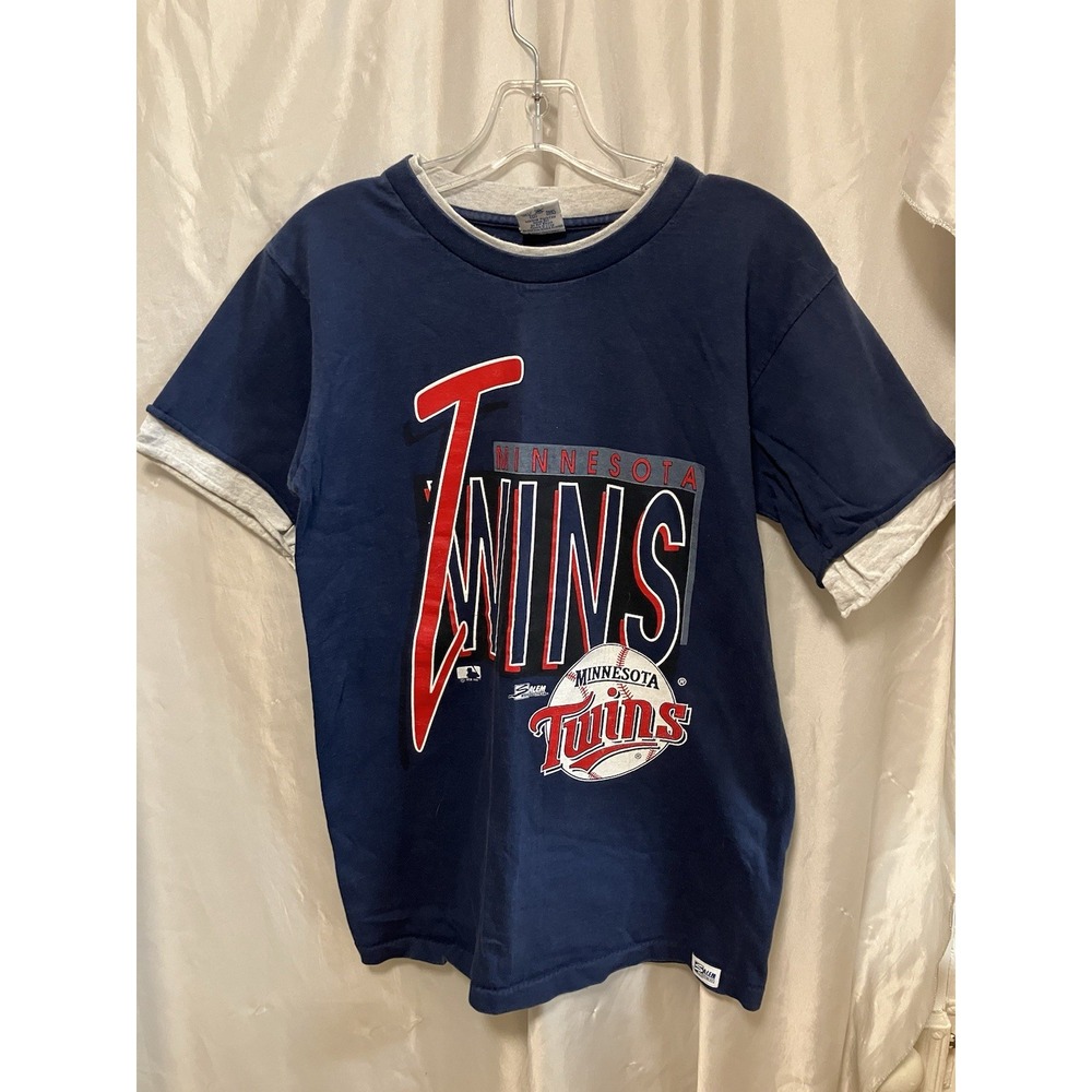 Vintage‎ 1992 Salem MLB Minnesota Twins Shirt Size M Layered